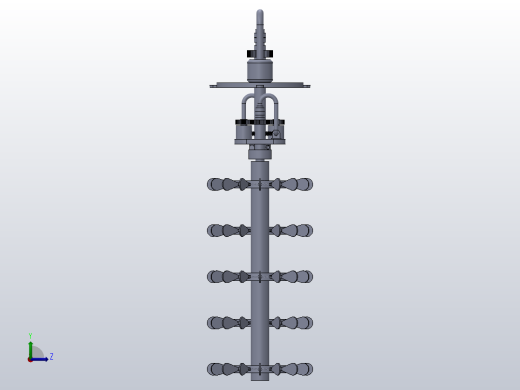 湿式吸收法净化处理废气的混匀搅拌器、配套系统左视缩略图
