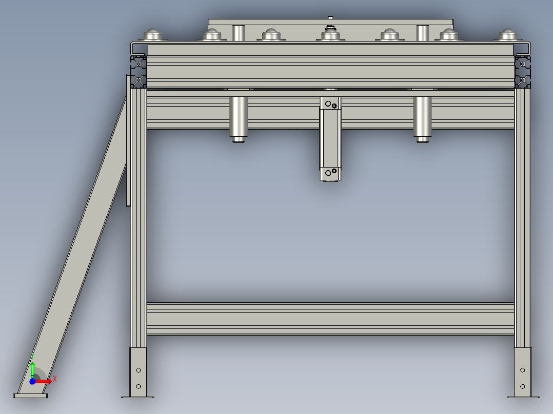 HW2V2滚珠台前视图