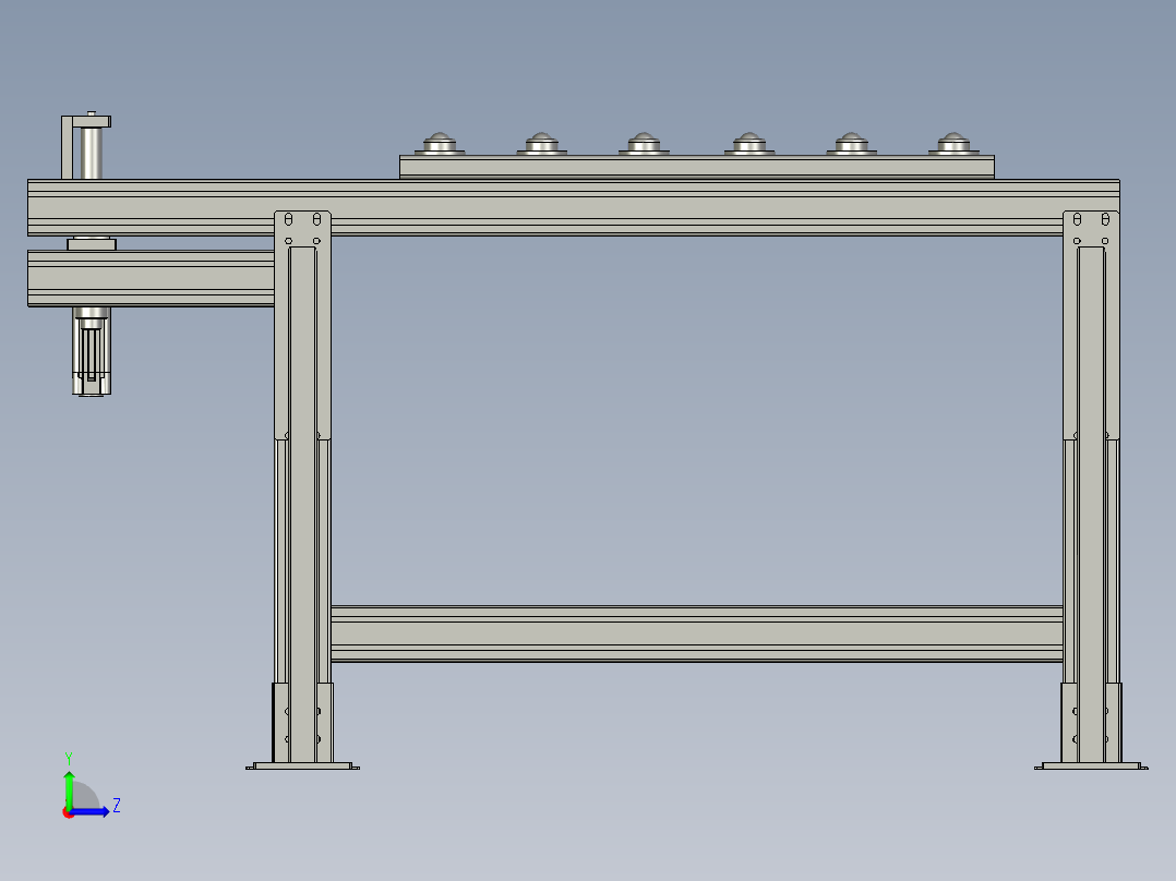 HW2V2滚珠台左视图