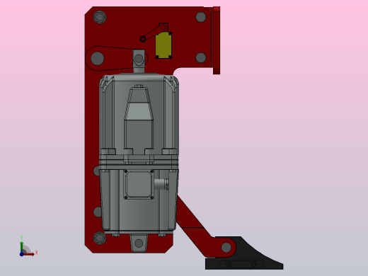 YXZ系列电力液压防风铁楔YXZ500-80HL前视缩略图