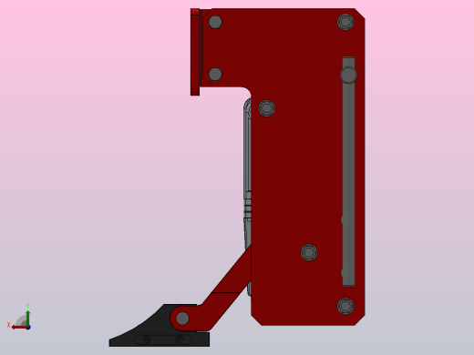 YXZ系列电力液压防风铁楔YXZ500-80HL后视缩略图