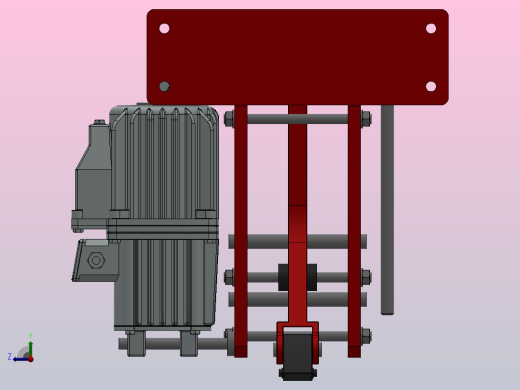 YXZ系列电力液压防风铁楔YXZ500-80HL右视缩略图