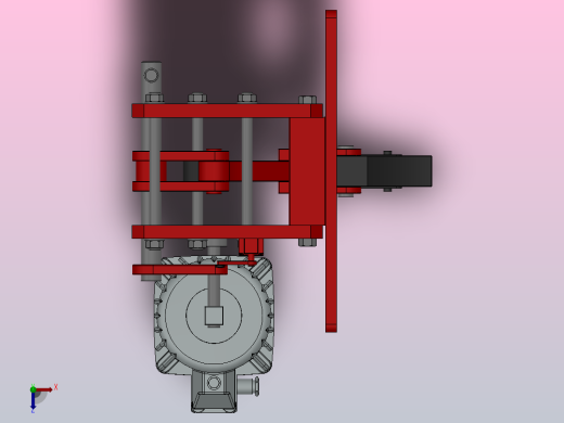 YXZ系列电力液压防风铁楔YXZ500-80HL俯视缩略图