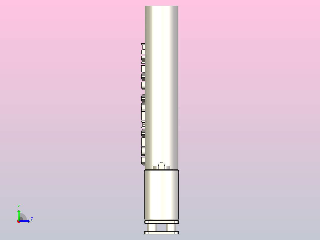 微线性执行器 (2)左视图