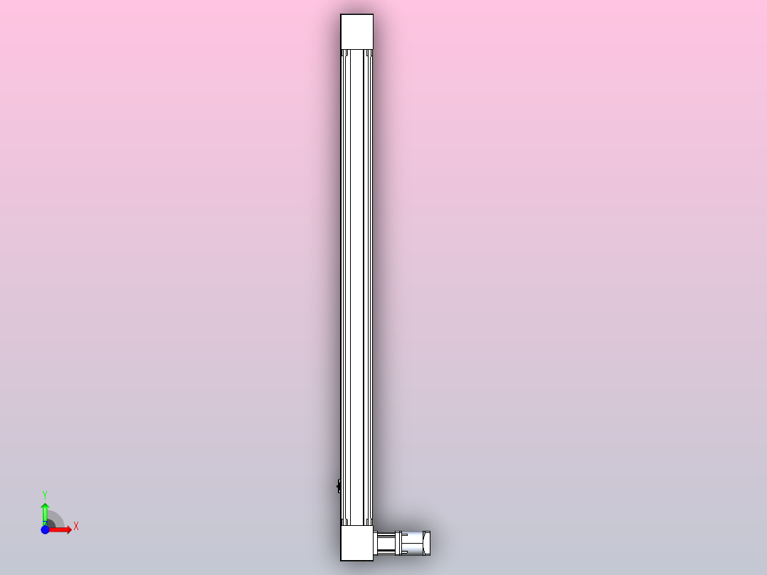 带式直线轴半闭式TPA-ONB-120-256-L1450-DL-J90-N3前视图