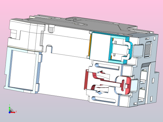 NB1LE-40 1P&amp;N剩余电流动作断路器三维模型202307前视缩略图