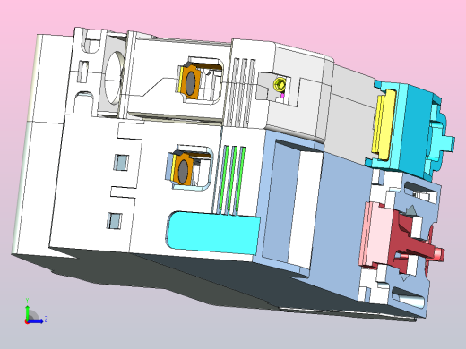 NB1LE-40 1P&amp;N剩余电流动作断路器三维模型202307左视缩略图