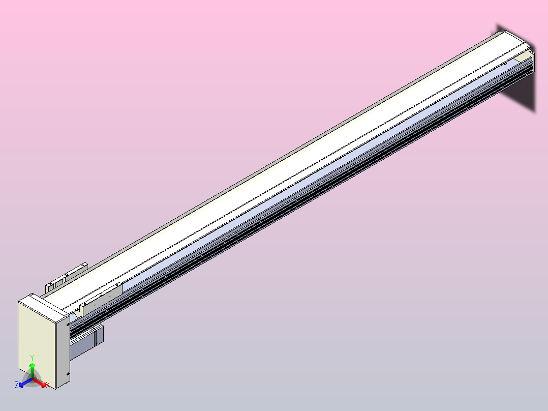 日规模组半封闭丝杆TPA-HNR-105D-1610C-L1100-MP-Y-P40-N3主视图