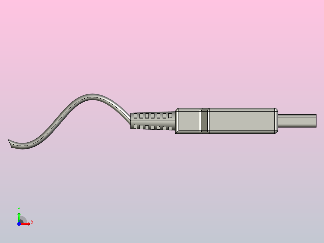 usb电缆前视图