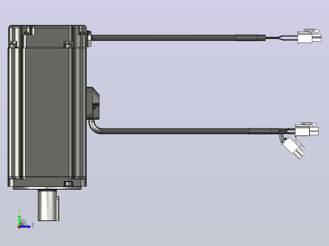 750W_Hi_Brake伺服电机 (2)左视图