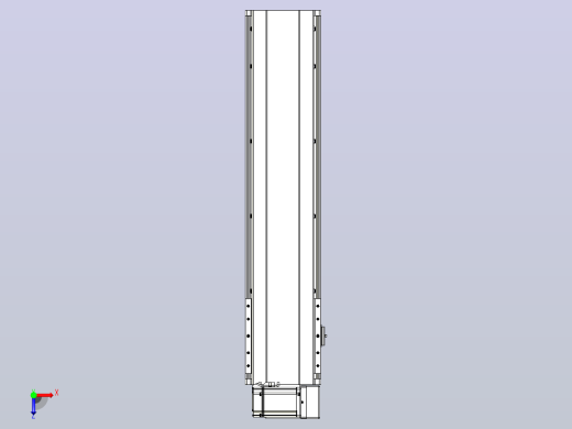 皮带直线轴半封闭可选导轨TPA-HNB-202D-140-L650-RU-C-P75-N3俯视缩略图