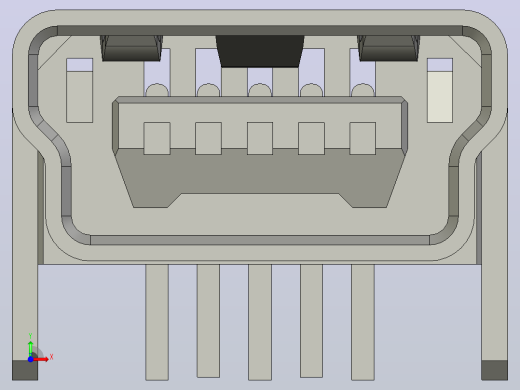 MINI-USB-B-母头前视缩略图
