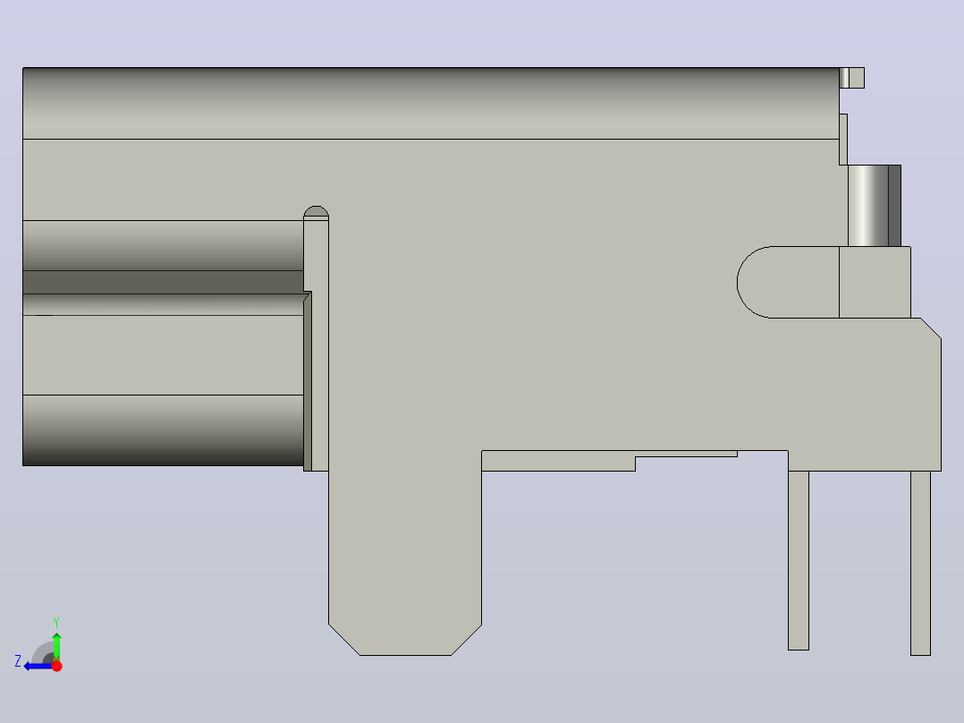MINI-USB-B-母头右视图