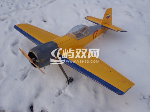 胶合板与轻木材质的SU-31航模飞机结构缩略图