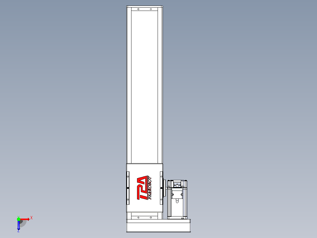 滚珠丝杠直线轴带导轨全封闭TPA-HCR-110D-1610C-L450-MR-Y-P40-N3俯视图