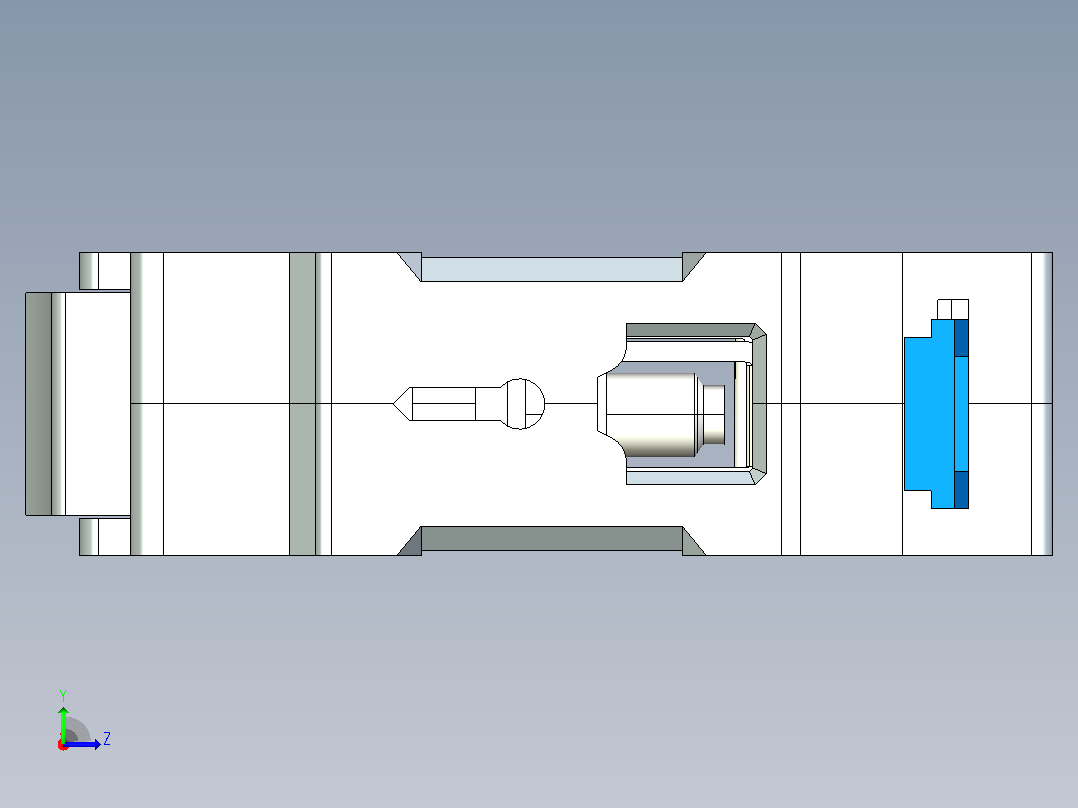 RT28N-32 1P熔断器支持件-底座三维模型 202011左视图