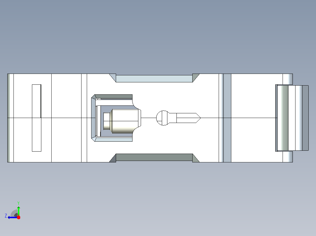 RT28N-32 1P熔断器支持件-底座三维模型 202011右视图