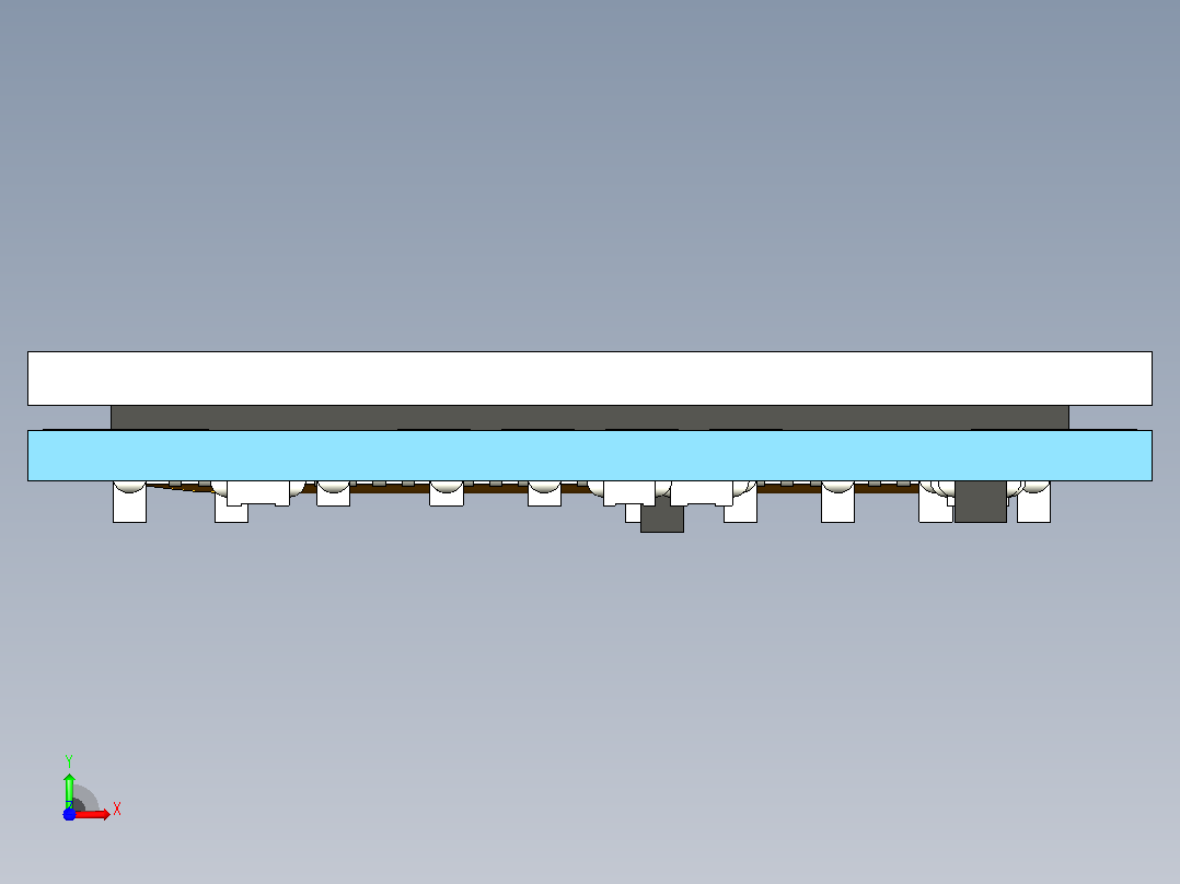 128x64屏幕的微型LED显示屏前视图