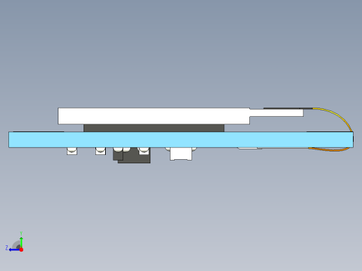 128x64屏幕的微型LED显示屏右视缩略图