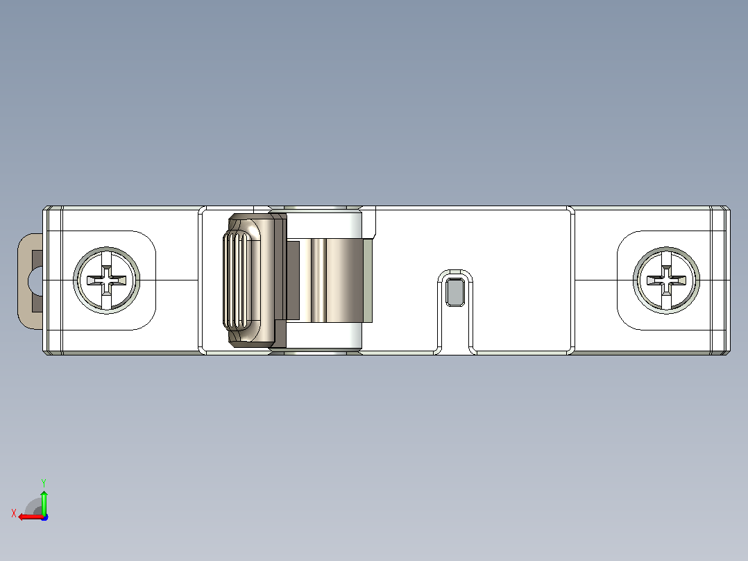NB5-63N 1P小型断路器三维模型202306后视图