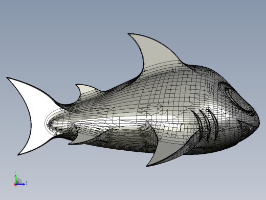 海洋生物鱼类Shark 2左视缩略图