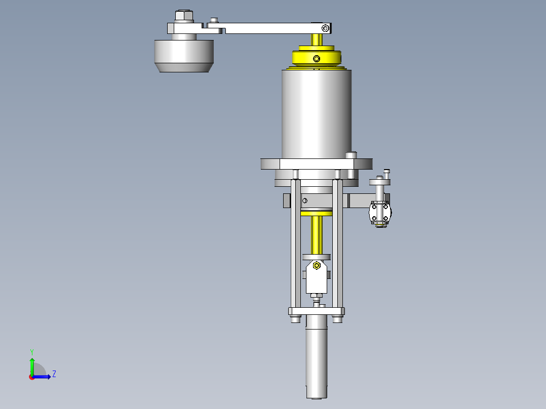 摆动夹具左视图