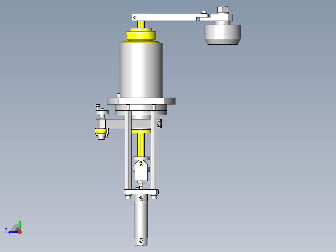 摆动夹具右视图