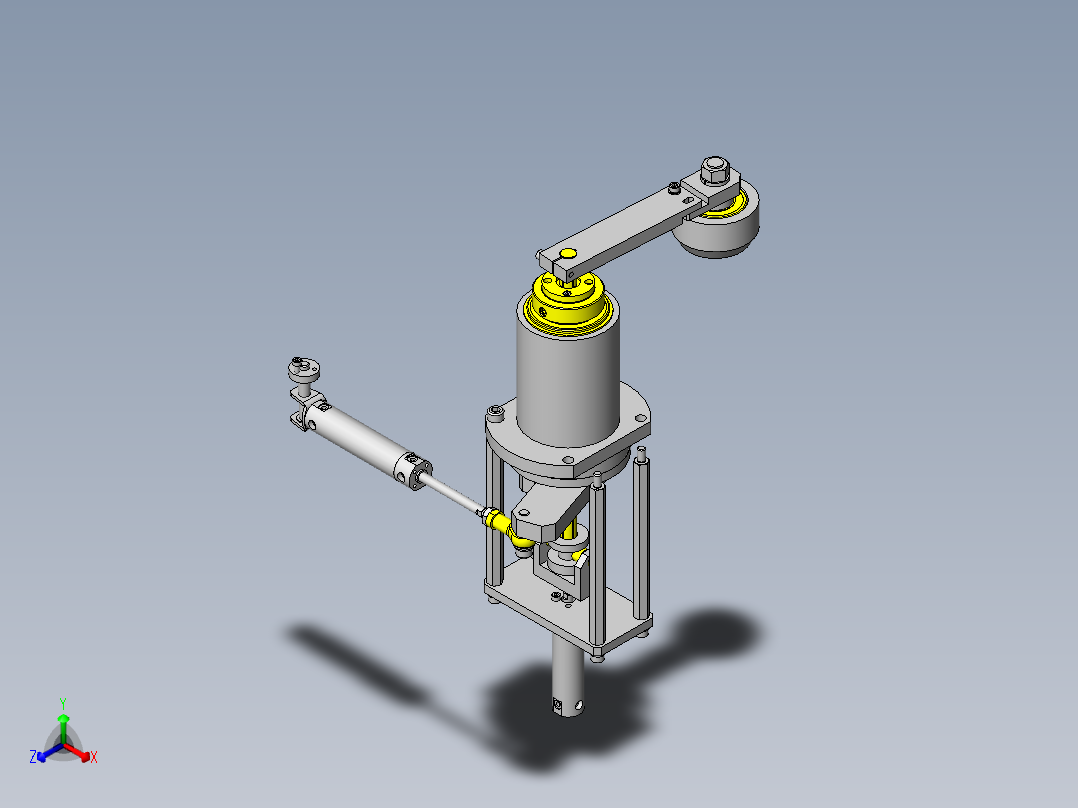 摆动夹具正等轴测图