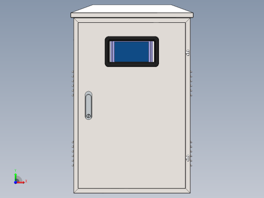 户外双门电气箱前视缩略图