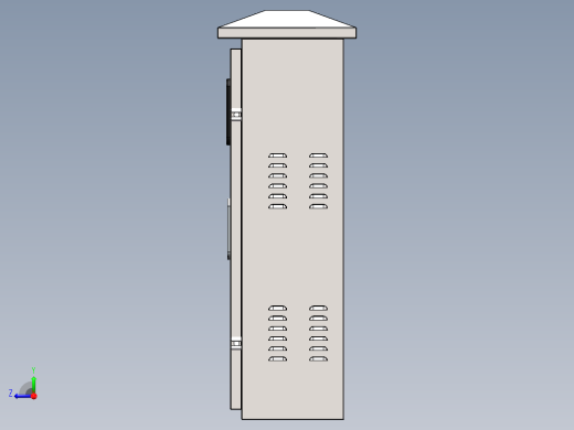 户外双门电气箱右视缩略图