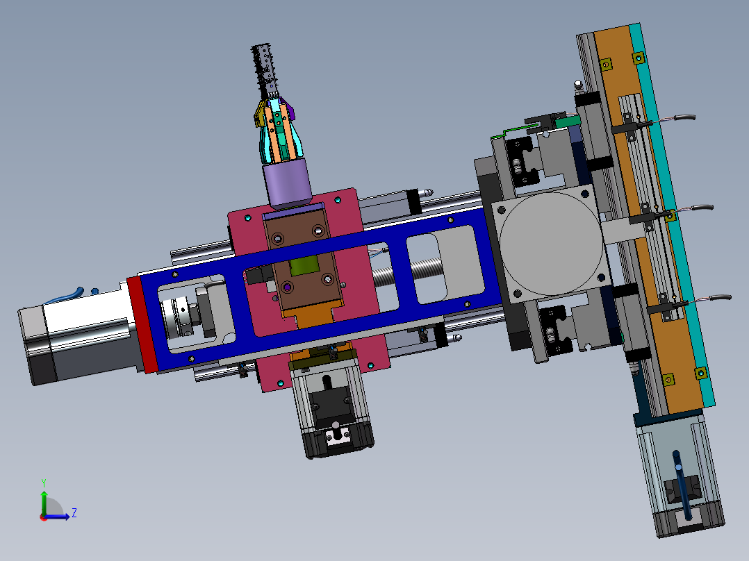 激光焊接机左视图