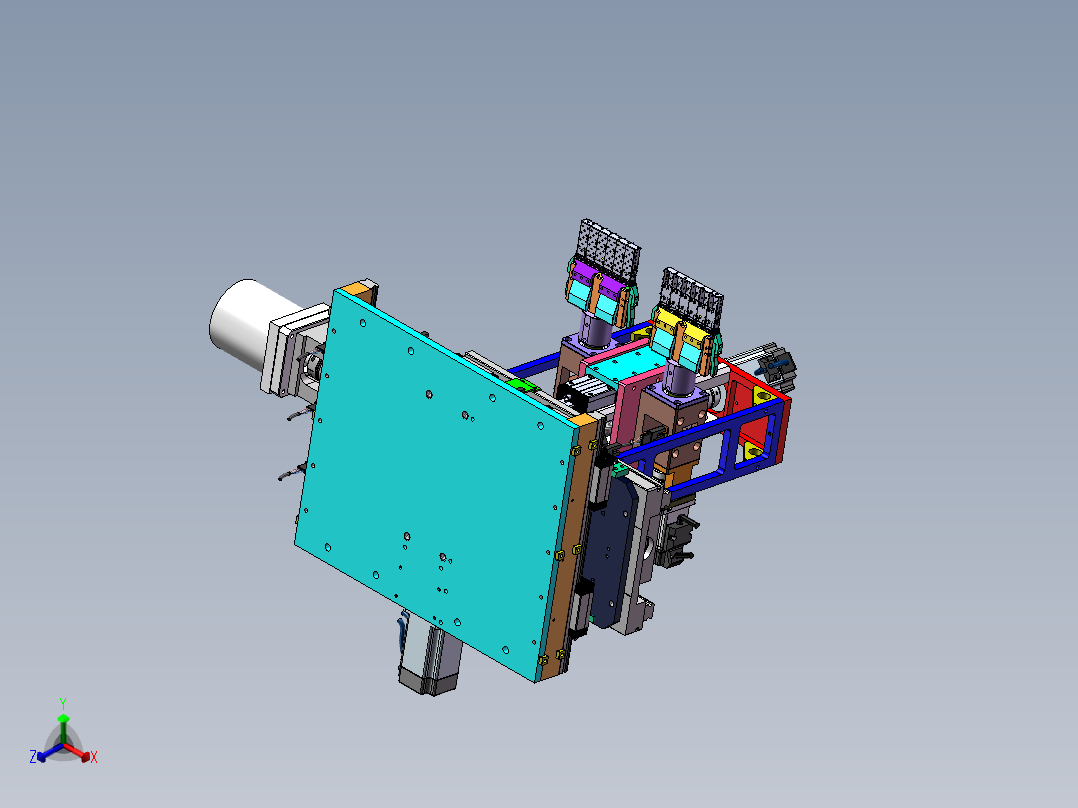 激光焊接机正等轴测图