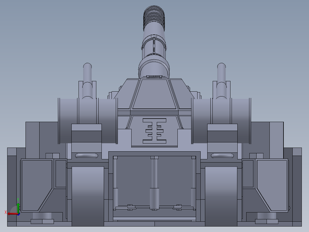 超重型坦克后视图
