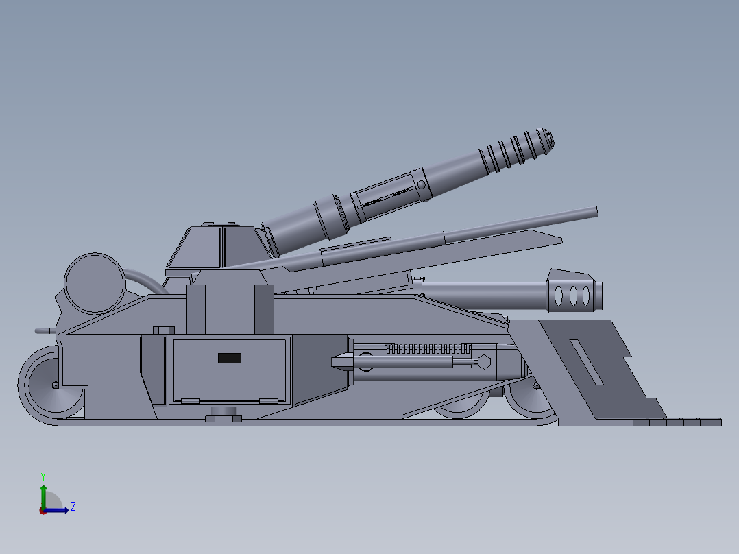 超重型坦克左视图