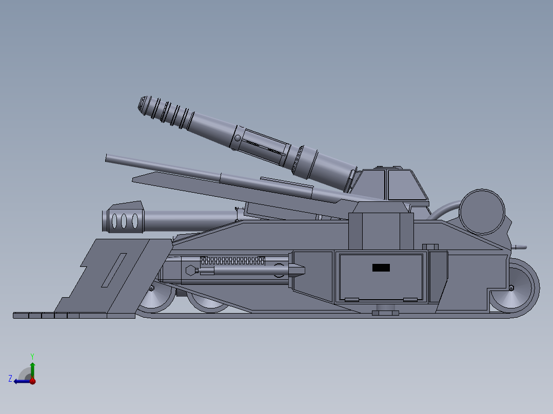 超重型坦克右视图