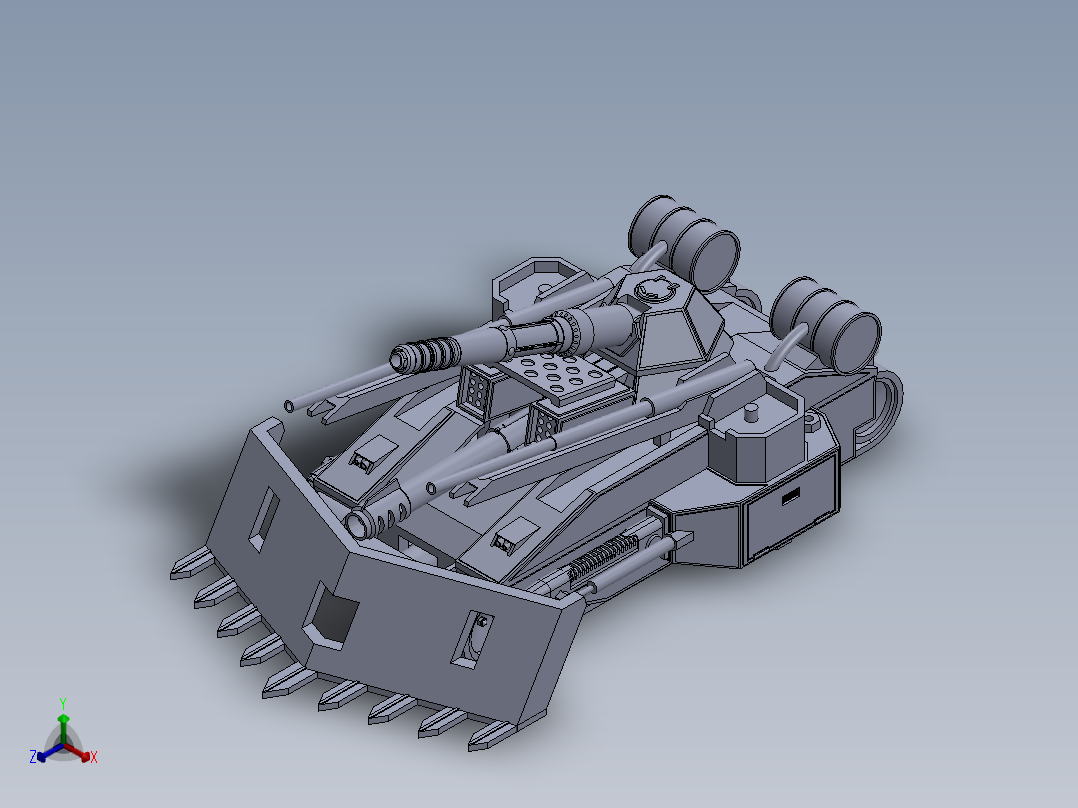 超重型坦克正等轴测图