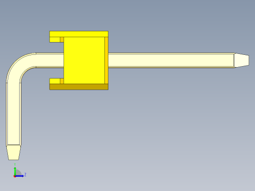 彩色公排针 100mil 2.54mm 系列-DS1022_yellow_1x27p_100mil_TypeD_rev1.0左视缩略图