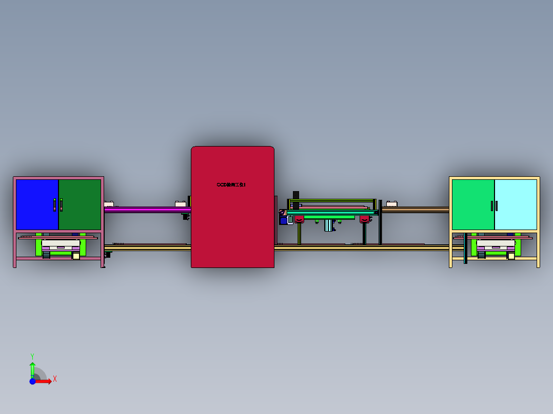 大型显示屏在线检测系统前视图