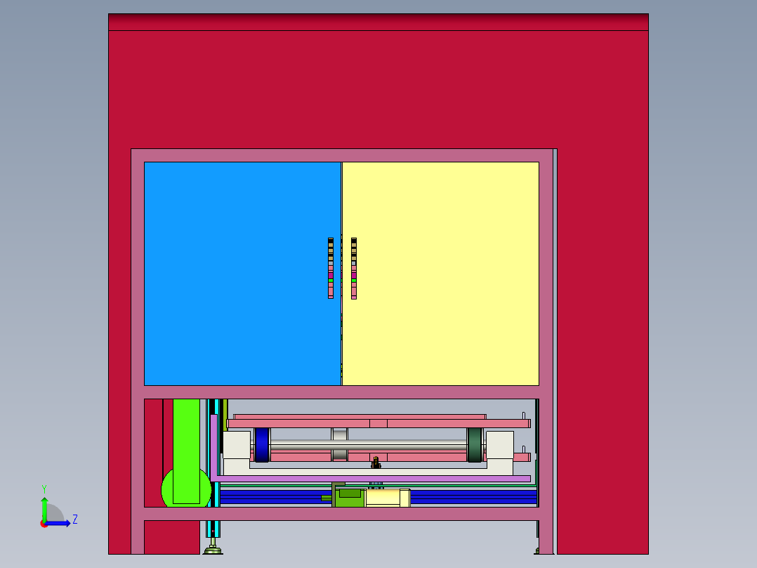 大型显示屏在线检测系统左视图