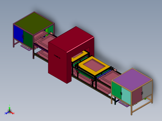 大型显示屏在线检测系统正等轴测缩略图