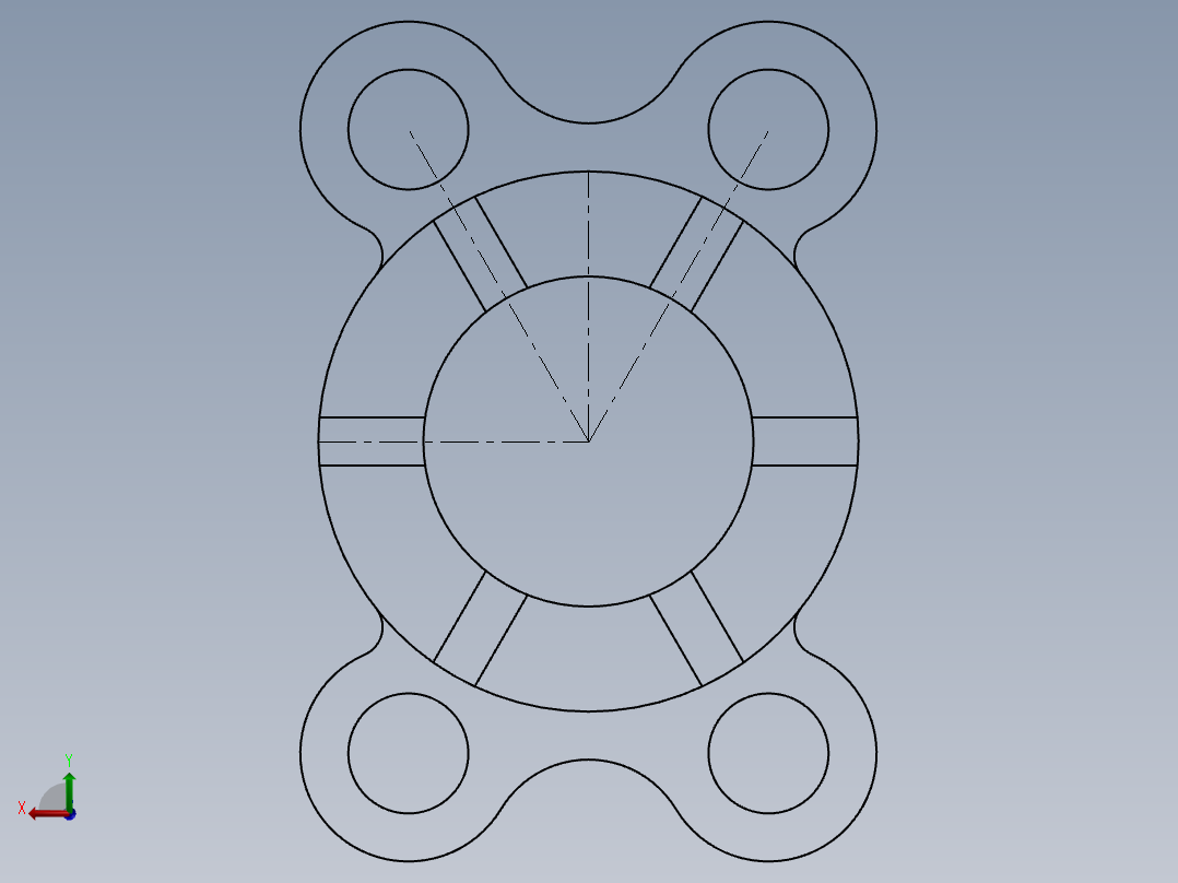 SW建模练习题-practice 1后视图