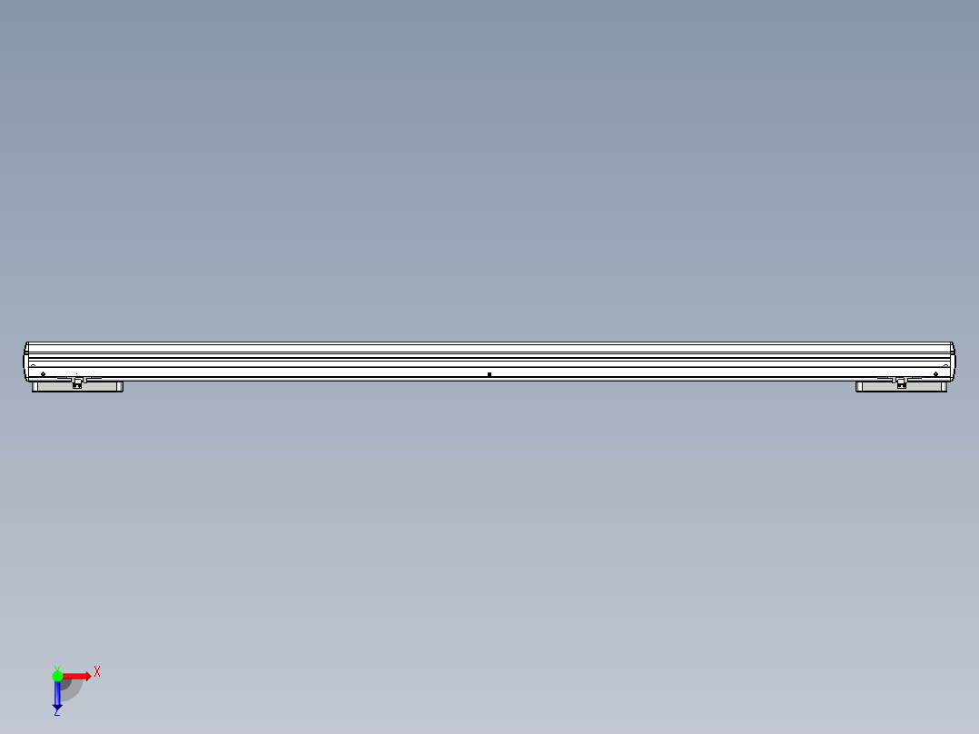 威洛博LC系列3d模型模组2LC14S1Y-S1250俯视图