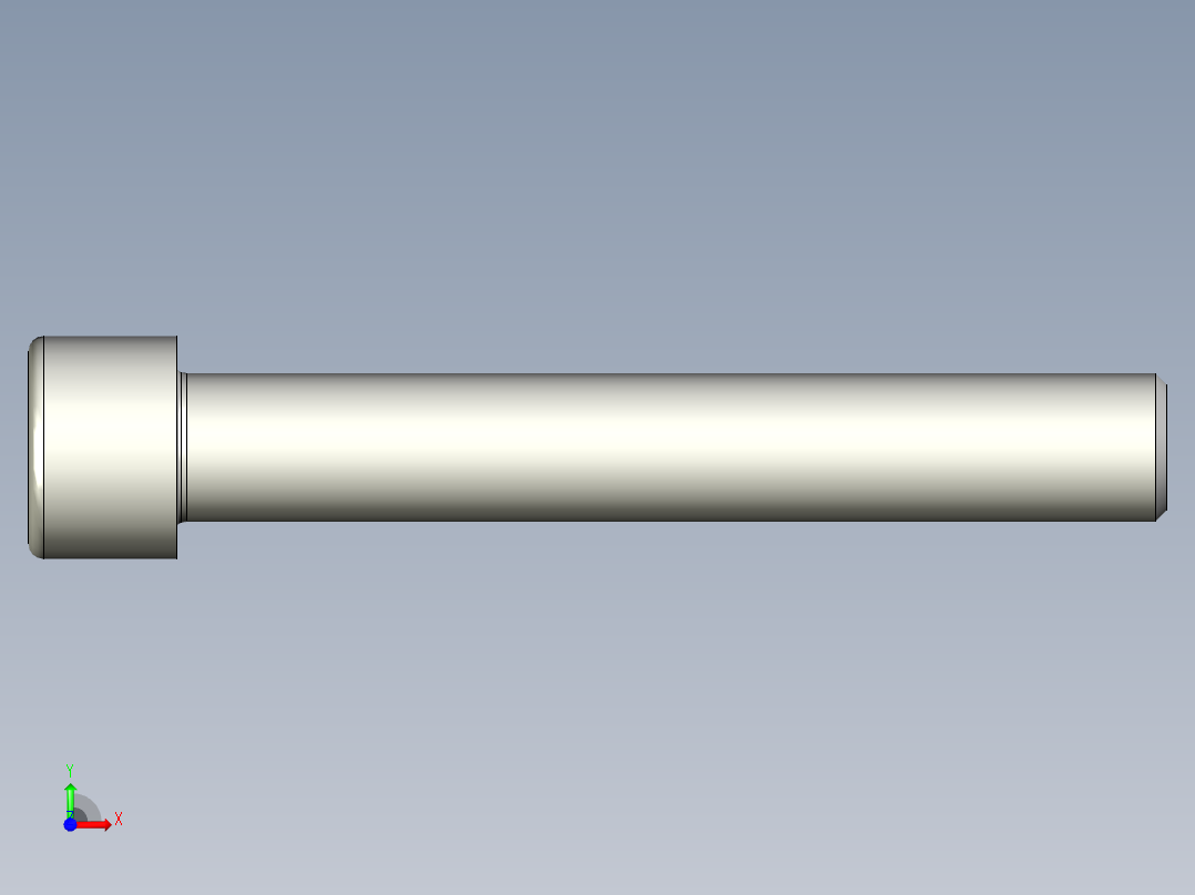 螺钉-DIN_912-M24x160.stp前视图