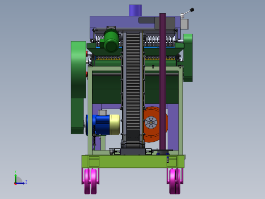 玉米秸秆揉丝机打包机设计（含三维+二维+说明书）左视缩略图