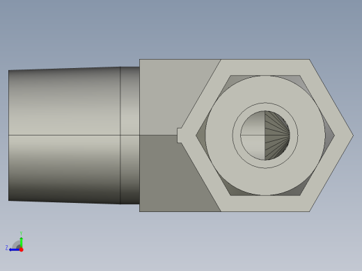 卡套式工业通用硬管接头6-8_cbu-s右视缩略图