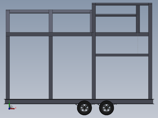 小房车拖车模型3D数模图纸 Solidworks设计 附bip渲染格式前视缩略图