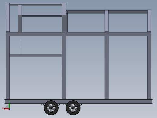 小房车拖车模型3D数模图纸 Solidworks设计 附bip渲染格式后视缩略图