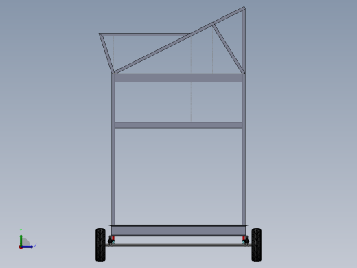 小房车拖车模型3D数模图纸 Solidworks设计 附bip渲染格式左视缩略图