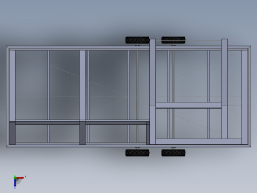 小房车拖车模型3D数模图纸 Solidworks设计 附bip渲染格式俯视缩略图