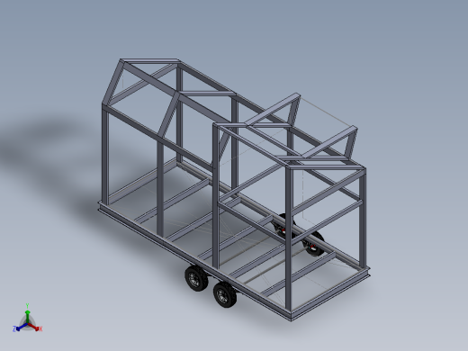 小房车拖车模型3D数模图纸 Solidworks设计 附bip渲染格式正等轴测缩略图